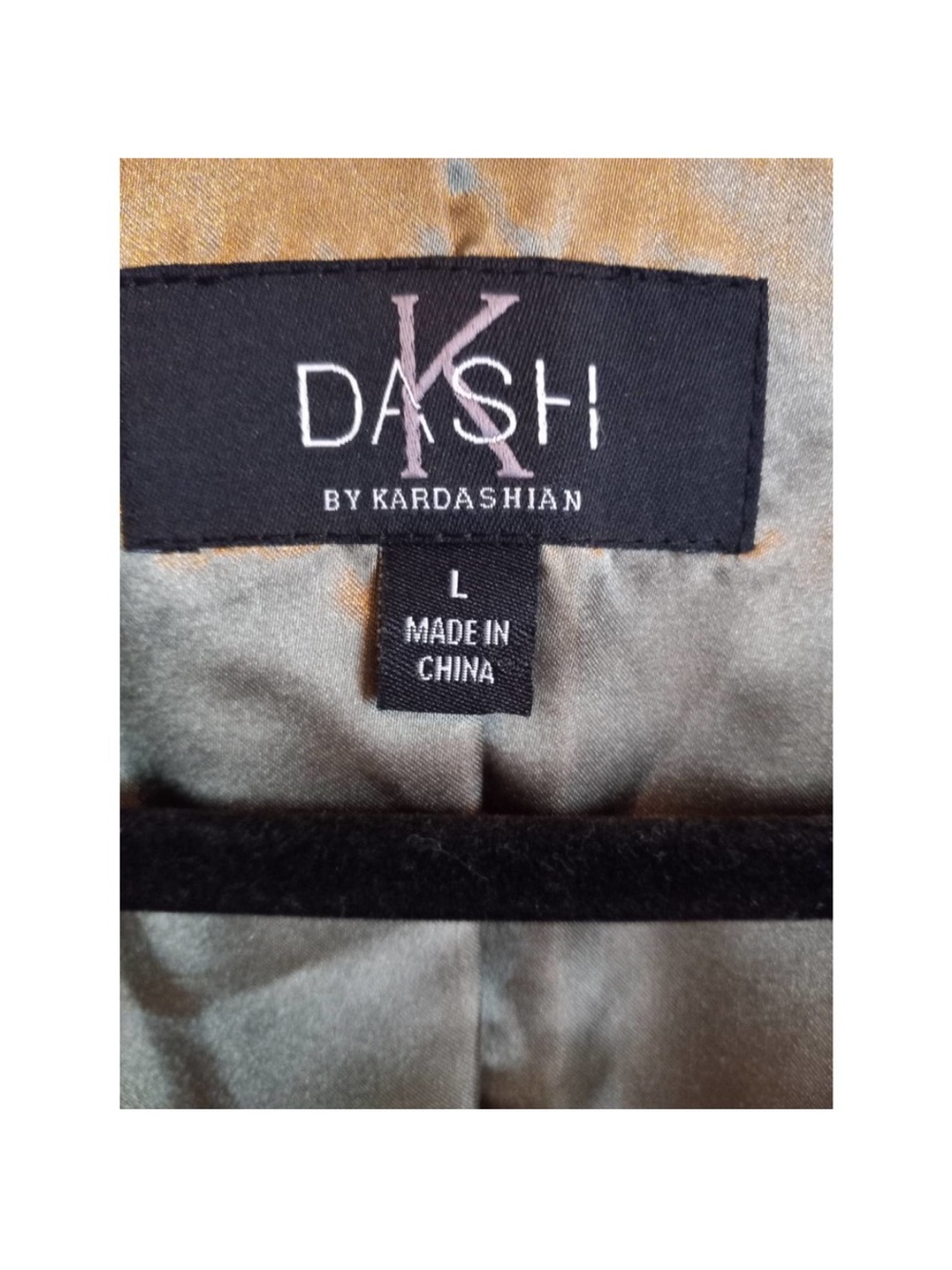 K Dash by Kardashian Faux Suede Draped Moto Vest | Size Large - Picture 3 of 5